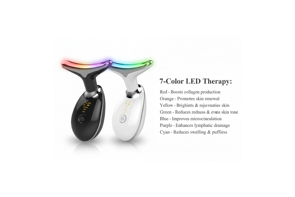 7-Color LED Therapy with all colors including orange