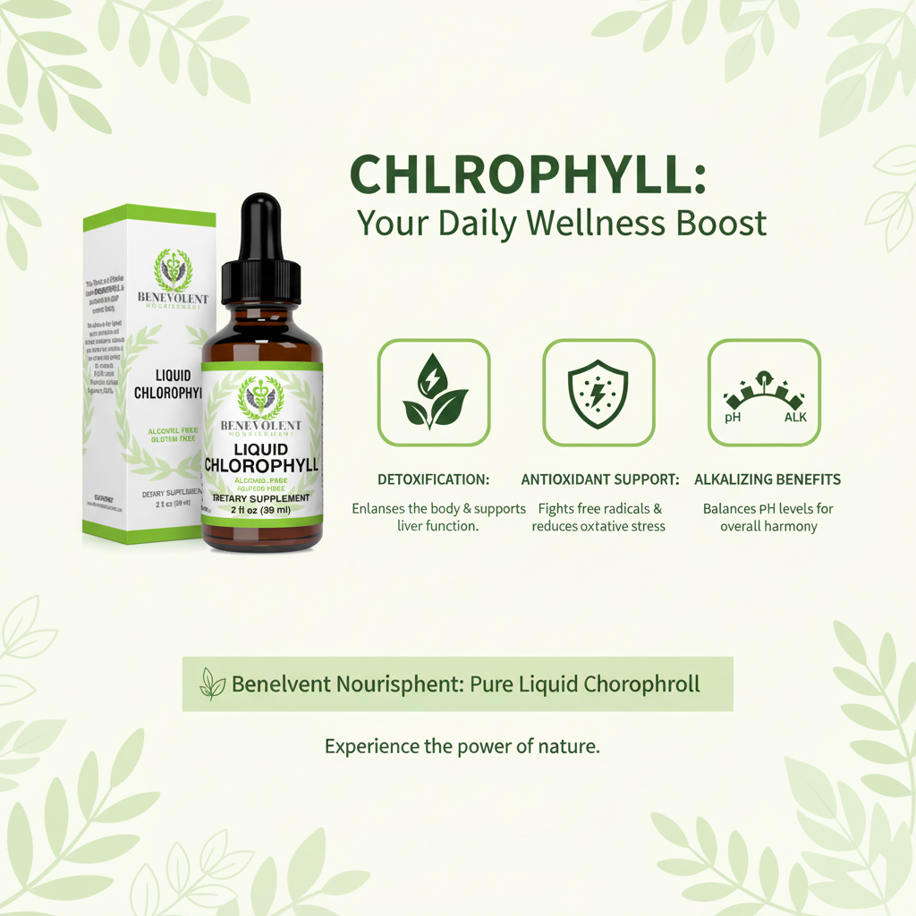 Chlorophyll Benefits Infographic
