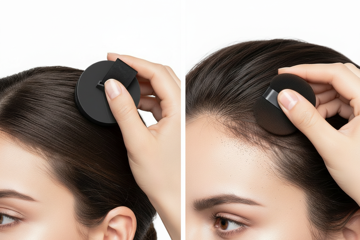 Combined temple and dabbing application