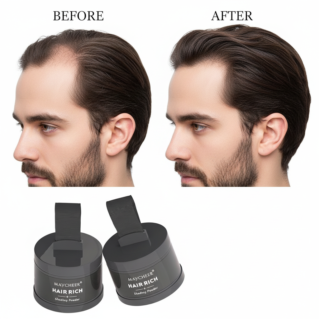 Thin to thicker-looking hairline